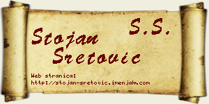 Stojan Sretović vizit kartica